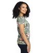 Threadfast Ladies' Ultimate V-Neck T-Shirt TROPICAL JUNGLE ModelSide