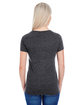 Threadfast Ladies' Triblend Short-Sleeve T-Shirt BLACK TRIBLEND ModelBack