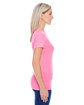 Threadfast Ladies' Triblend Short-Sleeve T-Shirt NEON PINK TRIBLD ModelSide