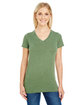 Threadfast Ladies' Vintage Dye Short-Sleeve V-Neck T-Shirt  