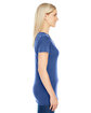 Threadfast Ladies' Vintage Dye Short-Sleeve V-Neck T-Shirt VINTAGE NAVY ModelSide