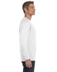 Jerzees Adult DRI-POWER ACTIVE Long-Sleeve T-Shirt WHITE ModelSide