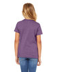 Bella + Canvas Youth CVC Jersey T-Shirt HTHR TEAM PURPLE ModelBack