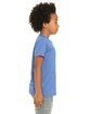 Bella + Canvas Youth CVC Jersey T-Shirt HTHR COLUM BLUE ModelSide
