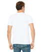 Bella + Canvas Unisex Jersey Short-Sleeve V-Neck T-Shirt WHITE ModelBack