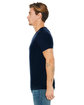 Bella + Canvas Unisex Jersey Short-Sleeve V-Neck T-Shirt NAVY ModelSide