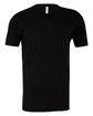 Bella + Canvas Unisex CVC Jersey V-Neck T-Shirt BLACK HEATHER OFFront