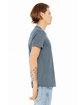 Bella + Canvas Unisex CVC Jersey V-Neck T-Shirt HEATHER SLATE ModelSide