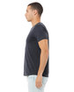 Bella + Canvas Unisex CVC Jersey V-Neck T-Shirt HEATHER NAVY ModelSide