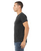 Bella + Canvas Unisex CVC Jersey V-Neck T-Shirt DARK GRY HEATHER ModelSide