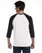 Bella + Canvas Unisex Three-Quarter Sleeve Baseball T-Shirt  ModelBack