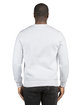 Threadfast Unisex Ultimate Crewneck Sweatshirt WHITE ModelBack