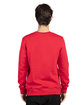 Threadfast Unisex Ultimate Crewneck Sweatshirt RED ModelBack