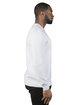 Threadfast Unisex Ultimate Crewneck Sweatshirt WHITE ModelSide