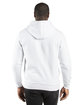 Threadfast Unisex Ultimate Fleece Pullover Hooded Sweatshirt WHITE ModelBack