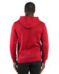Threadfast Unisex Ultimate Fleece Pullover Hooded Sweatshirt RED ModelBack