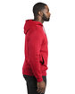 Threadfast Unisex Ultimate Fleece Pullover Hooded Sweatshirt RED ModelSide