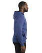 Threadfast Unisex Ultimate Fleece Pullover Hooded Sweatshirt NAVY ModelSide