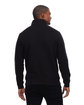 Threadfast Unisex Ultimate Fleece Quarter-Zip Sweatshirt BLACK ModelBack