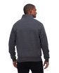 Threadfast Unisex Ultimate Fleece Quarter-Zip Sweatshirt CHARCOAL HEATHER ModelBack