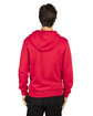 Threadfast Unisex Ultimate Fleece Full-Zip Hooded Sweatshirt RED ModelBack