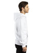 Threadfast Unisex Ultimate Fleece Full-Zip Hooded Sweatshirt WHITE ModelSide