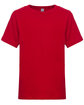 Next Level Youth Boys’ Cotton Crew RED FlatFront