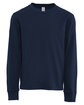 Next Level Apparel Youth Cotton Long Sleeve T-Shirt MIDNIGHT NAVY OFFront