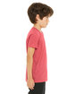 Bella + Canvas Youth Triblend Short-Sleeve T-Shirt RED TRIBLEND ModelSide