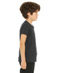 Bella + Canvas Youth Triblend Short-Sleeve T-Shirt CHAR BLK TRIBLND ModelSide