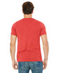Bella + Canvas Unisex Triblend V-Neck T-Shirt RED TRIBLEND ModelBack