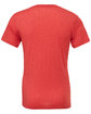 Bella + Canvas Unisex Triblend V-Neck T-Shirt RED TRIBLEND OFBack