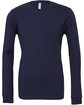 Bella + Canvas Unisex Jersey Long-Sleeve T-Shirt NAVY FlatFront