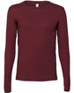 Bella + Canvas Unisex Jersey Long-Sleeve T-Shirt MAROON OFFront