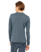 Bella + Canvas Unisex CVC Jersey Long-Sleeve T-Shirt HEATHER SLATE ModelBack