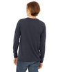 Bella + Canvas Unisex CVC Jersey Long-Sleeve T-Shirt HEATHER NAVY ModelBack