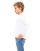 Bella + Canvas Youth Jersey Long-Sleeve T-Shirt WHITE ModelSide