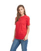 Next Level Apparel Unisex Cotton T-Shirt RED ModelSide