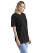 Next Level Apparel Unisex Soft Wash T-Shirt WASHED BLACK ModelSide
