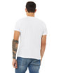 Bella + Canvas Unisex Poly-Cotton Short-Sleeve T-Shirt WHITE ModelBack