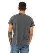 Bella + Canvas Unisex Poly-Cotton Short-Sleeve T-Shirt ASPHALT ModelBack