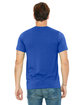 Bella + Canvas Unisex Poly-Cotton Short-Sleeve T-Shirt TRUE ROYAL ModelBack