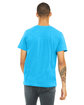 Bella + Canvas Unisex Poly-Cotton Short-Sleeve T-Shirt NEON BLUE ModelBack