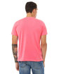 Bella + Canvas Unisex Poly-Cotton Short-Sleeve T-Shirt NEON PINK ModelBack
