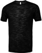 Bella + Canvas Unisex Poly-Cotton Short-Sleeve T-Shirt SOLID BLACK SLUB OFFront