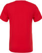 Bella + Canvas Unisex Poly-Cotton Short-Sleeve T-Shirt RED OFBack