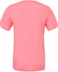 Bella + Canvas Unisex Poly-Cotton Short-Sleeve T-Shirt NEON PINK OFBack