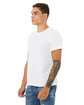 Bella + Canvas Unisex Poly-Cotton Short-Sleeve T-Shirt WHITE ModelQrt
