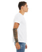 Bella + Canvas Unisex Poly-Cotton Short-Sleeve T-Shirt WHITE ModelSide