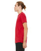 Bella + Canvas Unisex Poly-Cotton Short-Sleeve T-Shirt RED ModelSide